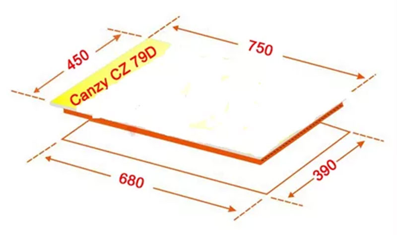 Bếp đôi từ Canzy CZ-79D - Hàng chính hãng