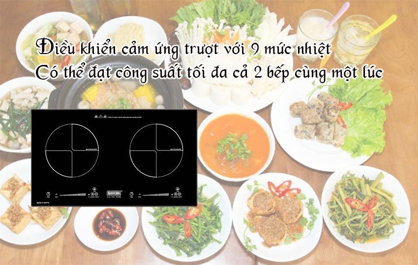 Bếp đôi từ Giovani G-1022 TTS - Hàng chính hãng