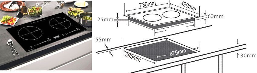 Bếp đôi từ Giovani G-1022 TTS - Hàng chính hãng
