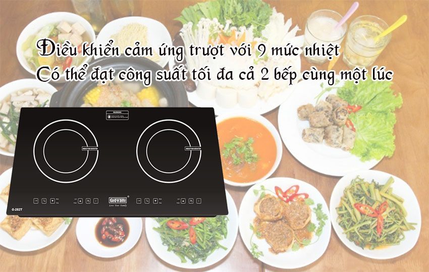 Chức năng của Bếp đôi từ Giovani G-282T 