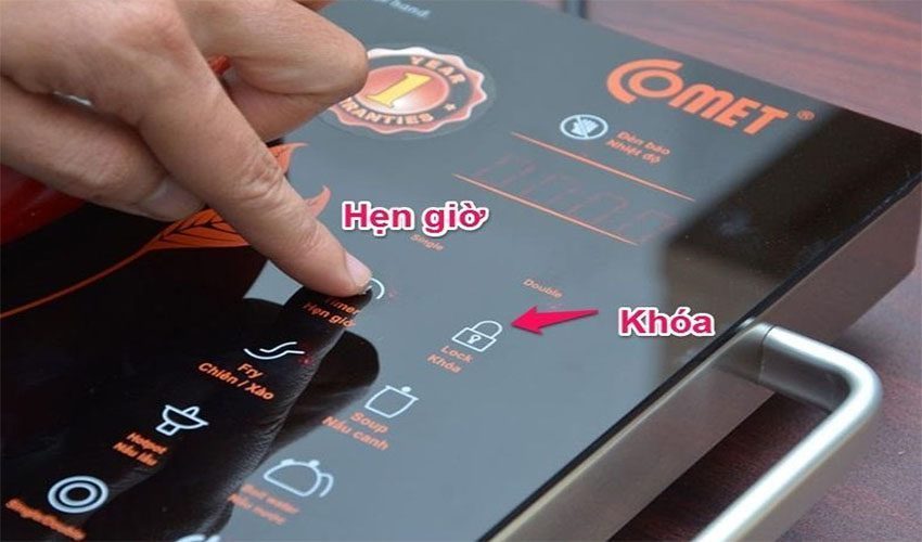 Chế độ an toàn của bếp đơn hồng ngoại Comet CM5558