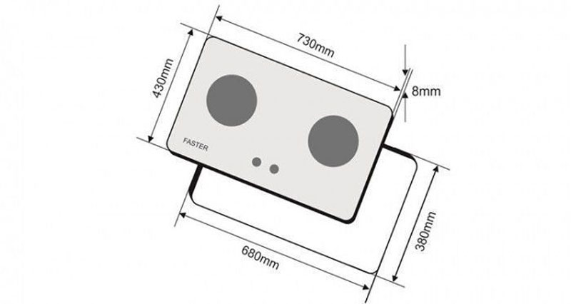 Bếp gas âm Faster FS279S - Hàng chính hãng