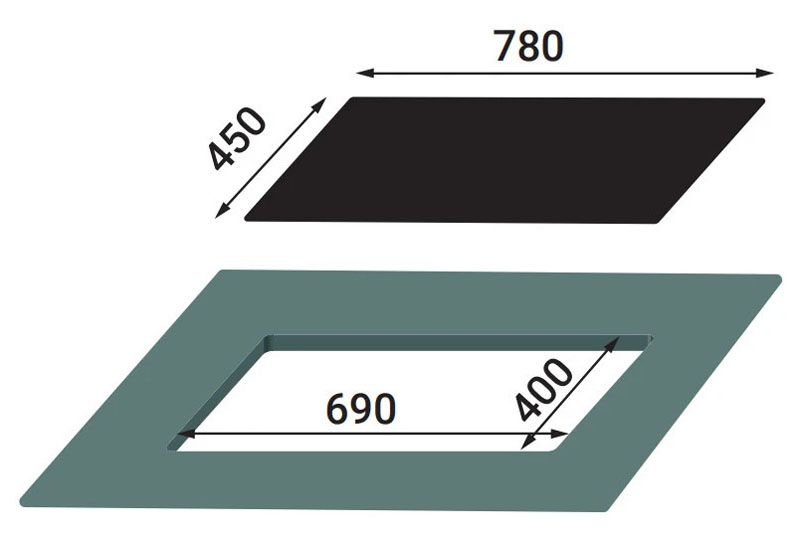 Bếp gas âm Kaff KF-620 DETIME - Hàng chính hãng