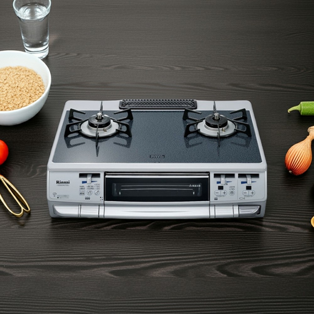 Thân bếp bằng thép phủ sơn tĩnh điện chống gỉ, bền bỉ theo thời gian.