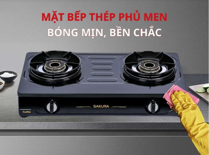 Bếp gas đôi Sakura SA-796LE - Hàng chính hãng