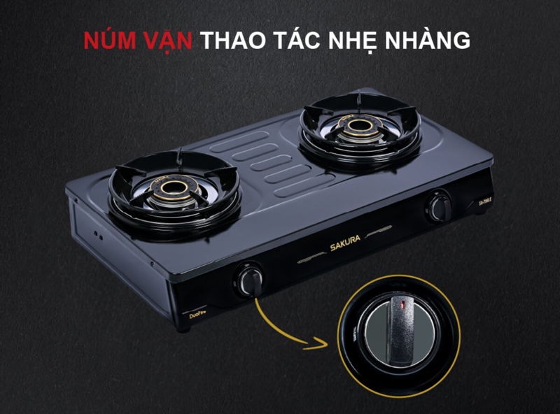 Bếp gas đôi Sakura SA-796LE - Hàng chính hãng