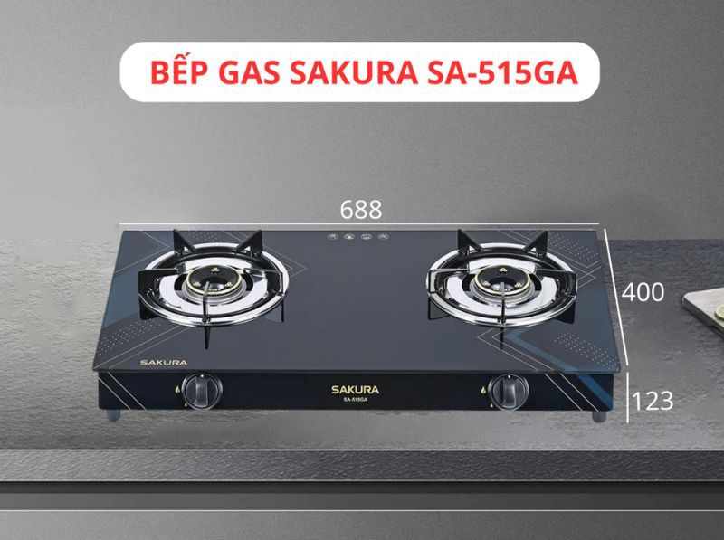 Bếp gas Sakura SA-515GA - Hàng chính hãng
