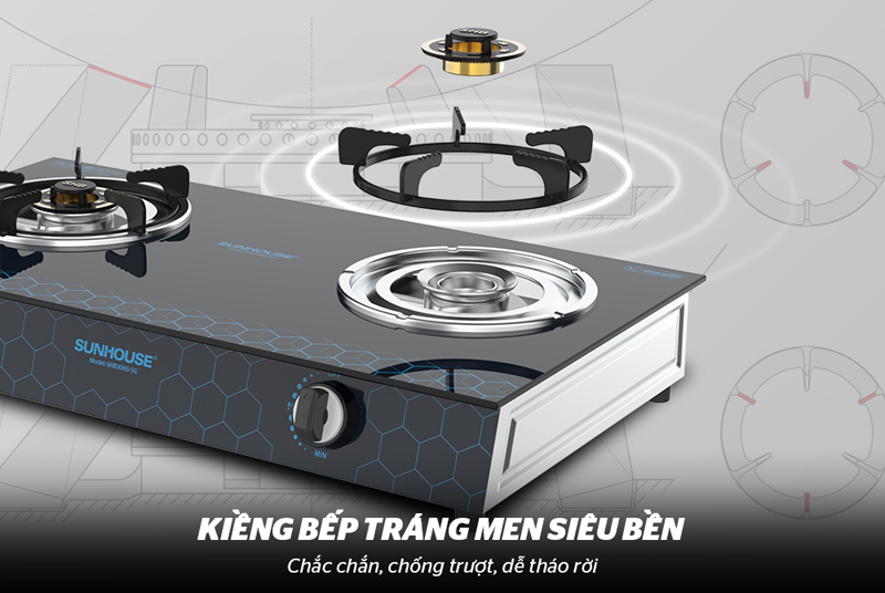 Bếp gas dương Sunhouse SHB3065SG - Hàng chính hãng