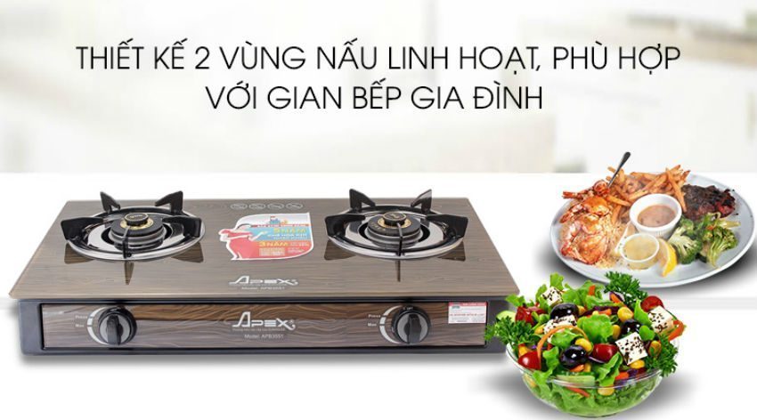 Bếp gas dương kính Sunhouse Apex APB3551