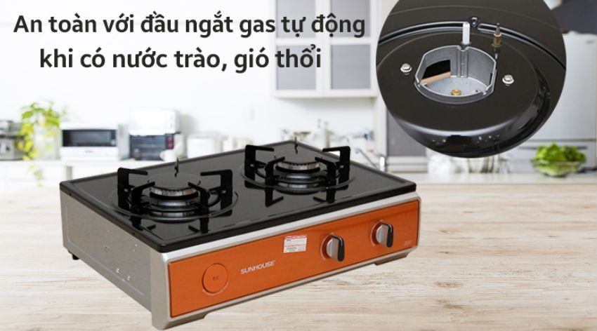 Bếp gas dương mặt men Sunhouse SHB2011A