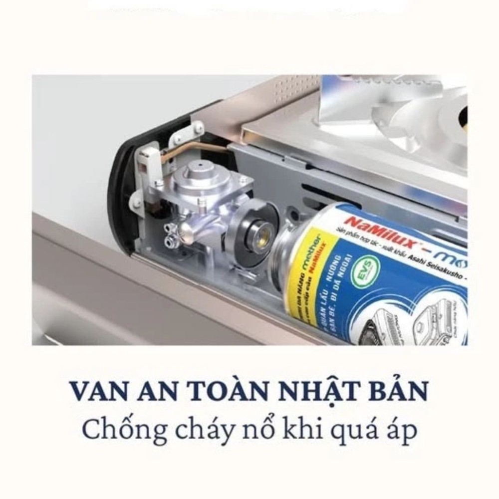 Bếp gas mini thân nhôm Namilux Alu-m PL2533ALS - Hàng chính hãng