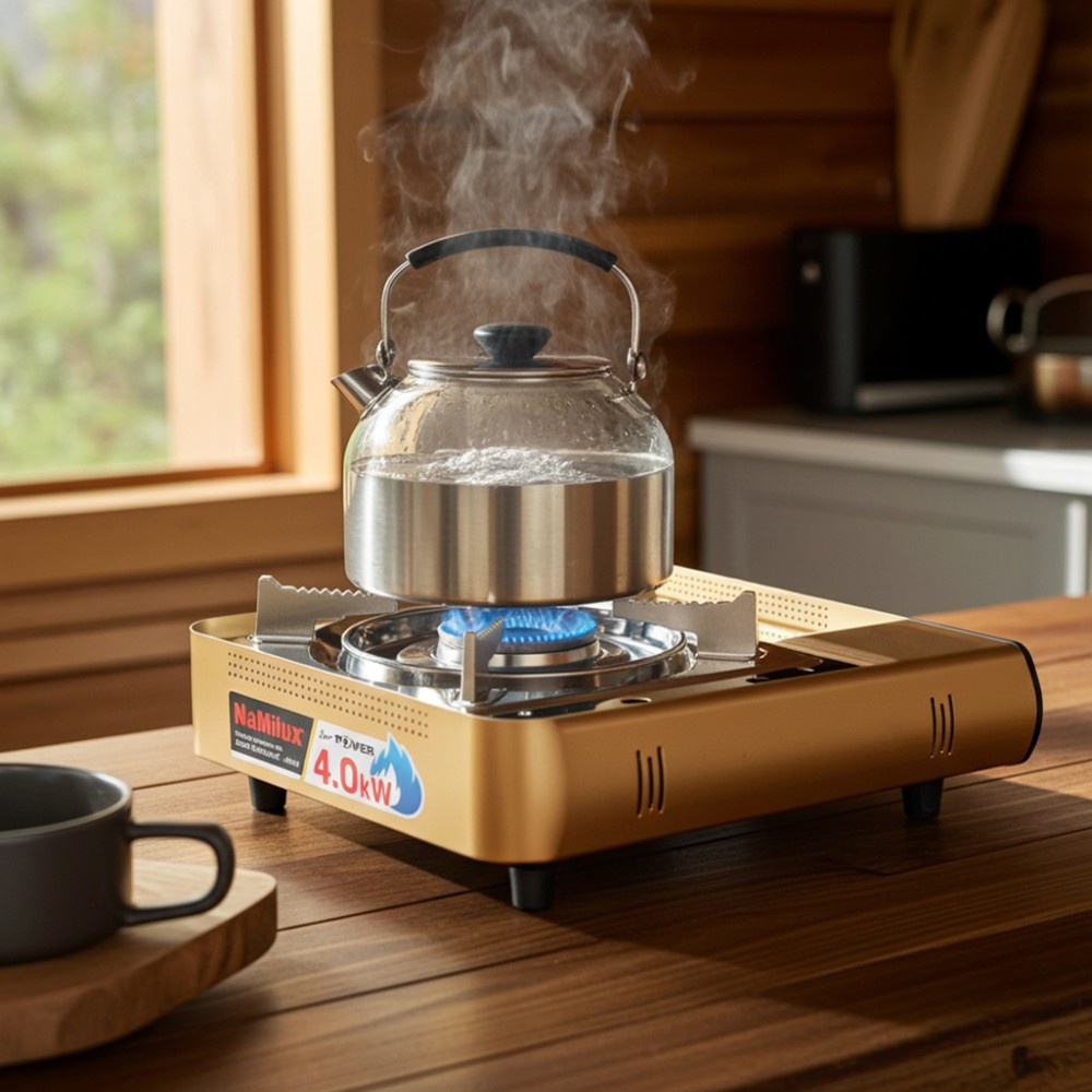 Bếp gas mini thân nhôm Namilux Alu-m PL2533ALS - Hàng chính hãng