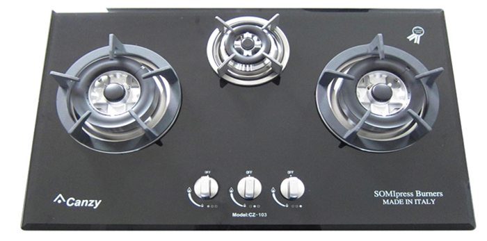 Bếp gas âm 3 bếp Canzy CZ-103 - Hàng chính hãng