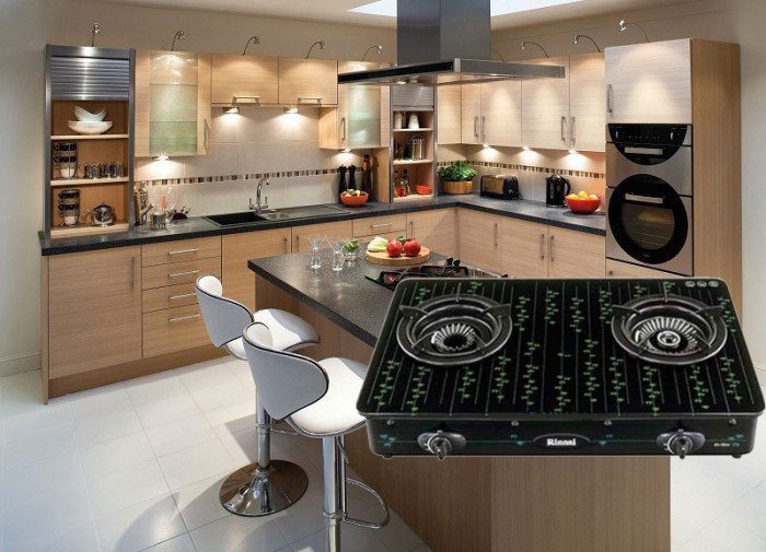 Bếp gas Rinnai RV-7 Slim(GL-B) - Hàng chính hãng