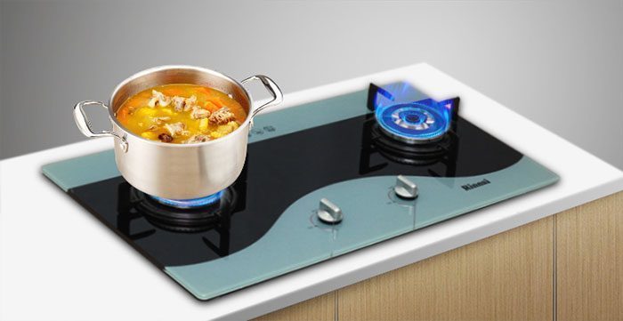 Bếp gas âm Rinnai RVB-212BG(CW) - Hàng chính hãng