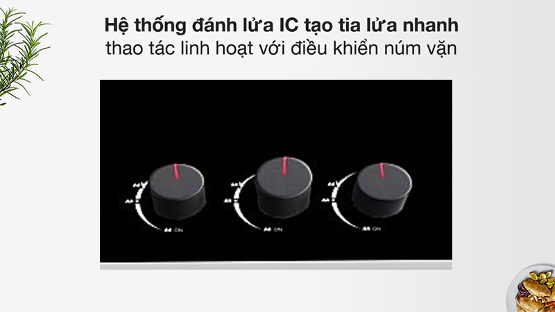 Bếp gas âm 3 vùng nấu Arber AB758 - Hàng chính hãng