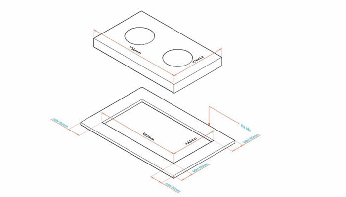 Bếp gas âm Arber AB-750A - Hàng chính hãng