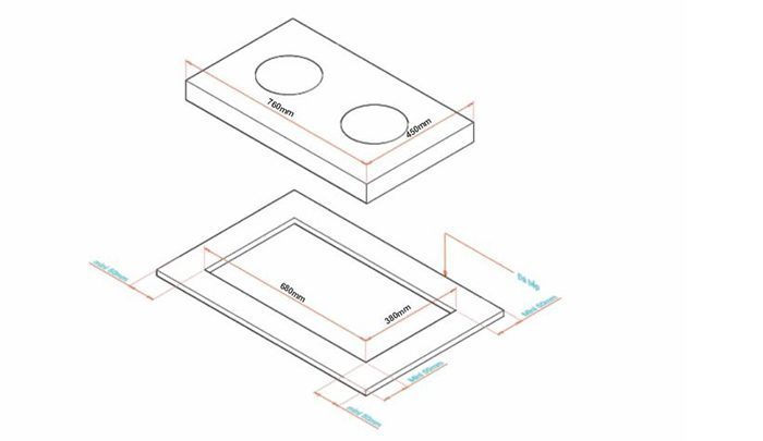 Bếp gas âm Arber AB-762 - Hàng chính hãng