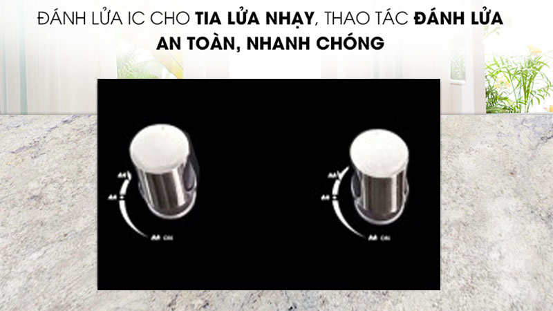Hệ thống đánh lửa của Bếp gas âm Arber AB769