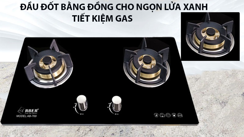 Đầu đốt của Bếp gas âm Arber AB769
