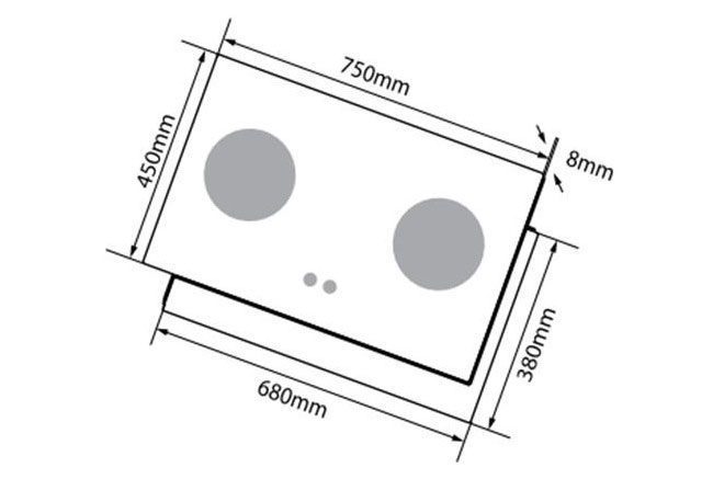 Bếp gas âm Canzy CZ-268 Caro - Hàng chính hãng