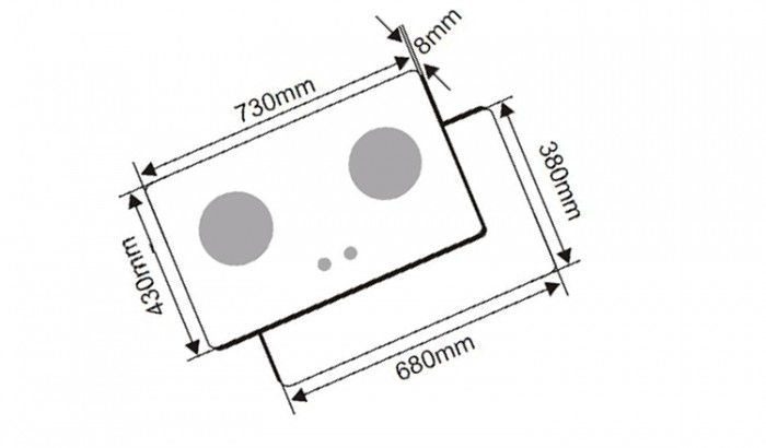 Bếp gas âm Canzy CZ-762 - Hàng chính hãng