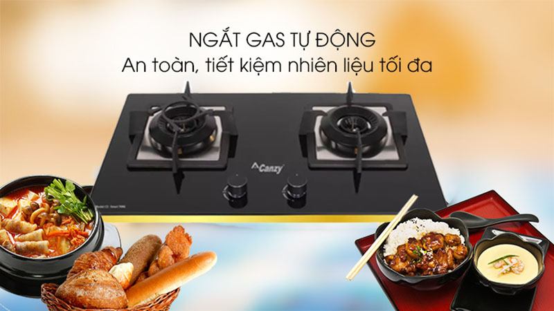 Bếp gas âm Canzy CZ Smart 788G - Hàng chính hãng