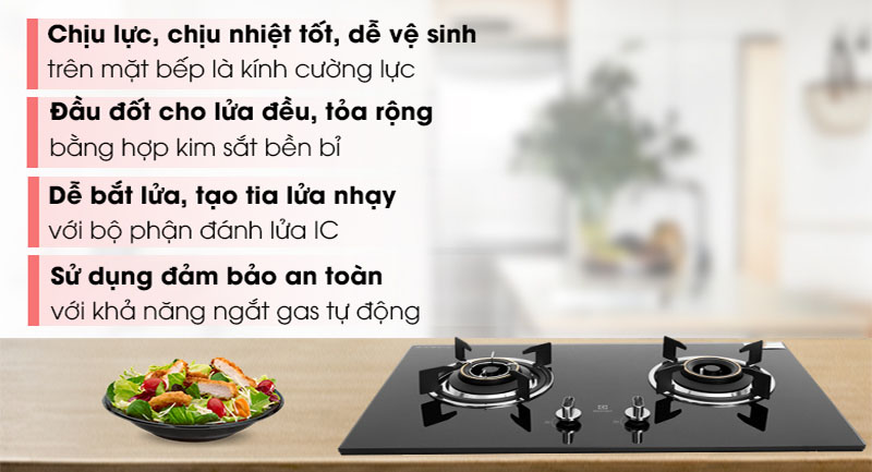 Bếp gas âm Electrolux EHG723BA - Hàng chính hãng