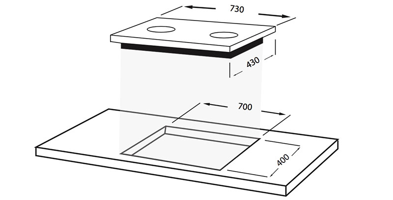 Bếp gas âm Faber FB-202GS - Hàng chính hãng