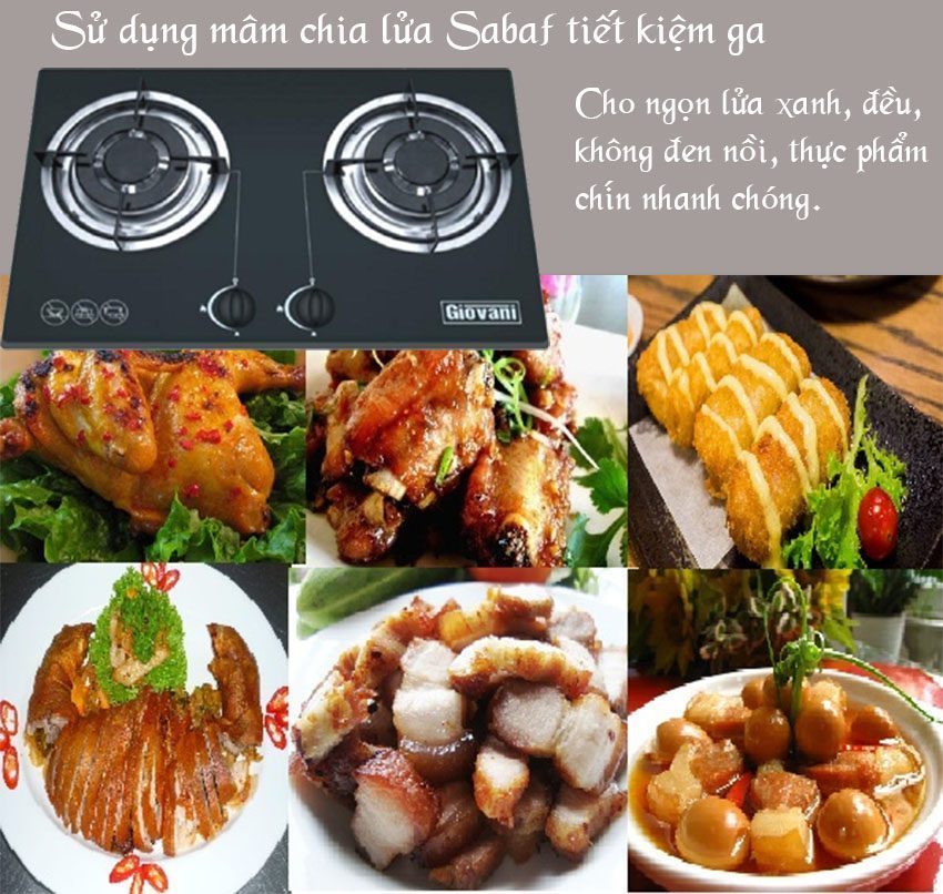Bếp gas âm Giovani G 102SB - Hàng chính hãng