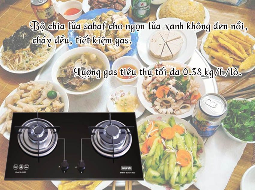 Bếp gas âm Giovani G-202SB - Hàng chính hãng