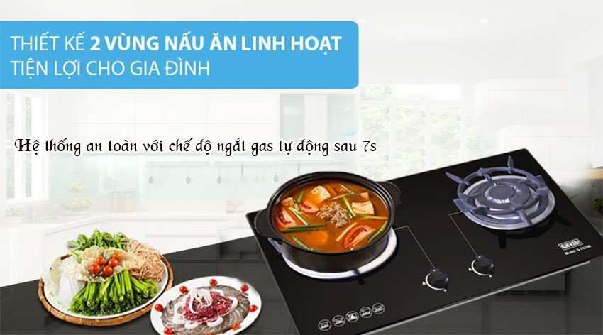Bếp gas âm Giovani G-207SB - Hàng chính hãng