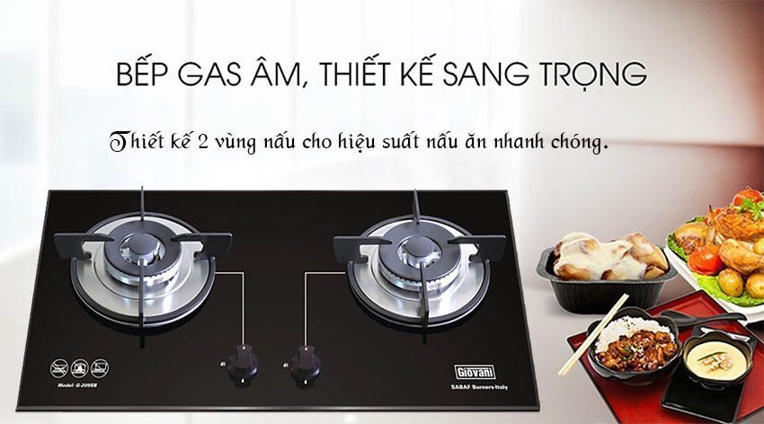 Bếp gas âm Giovani G-209SB - Hàng chính hãng