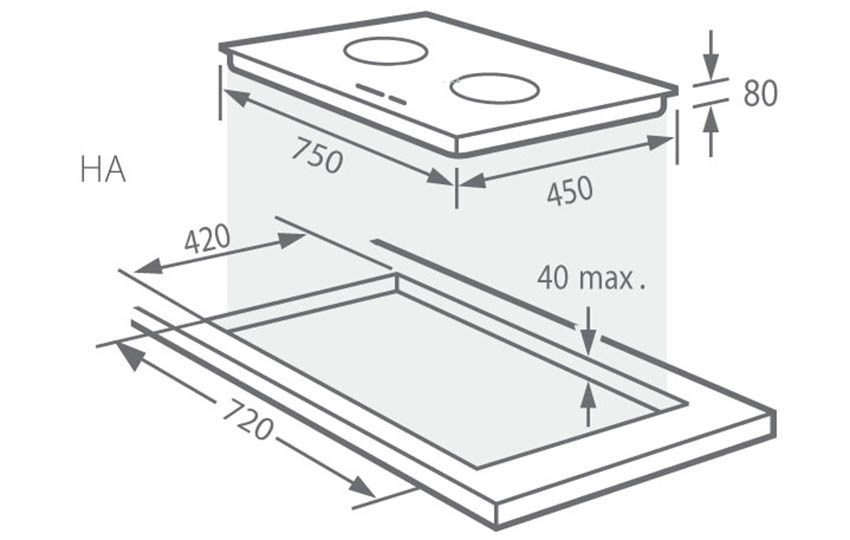 Bếp gas âm Giovani G-272AB - Hàng chính hãng