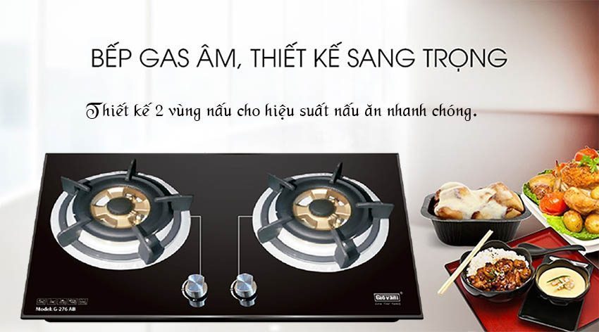 Bếp gas âm Giovani G-276AB - Hàng chính hãng