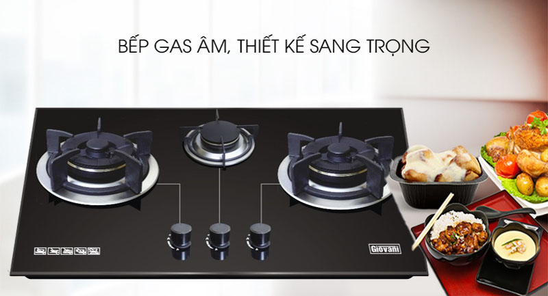 Bếp gas âm Giovani G-375AB - Hàng chính hãng