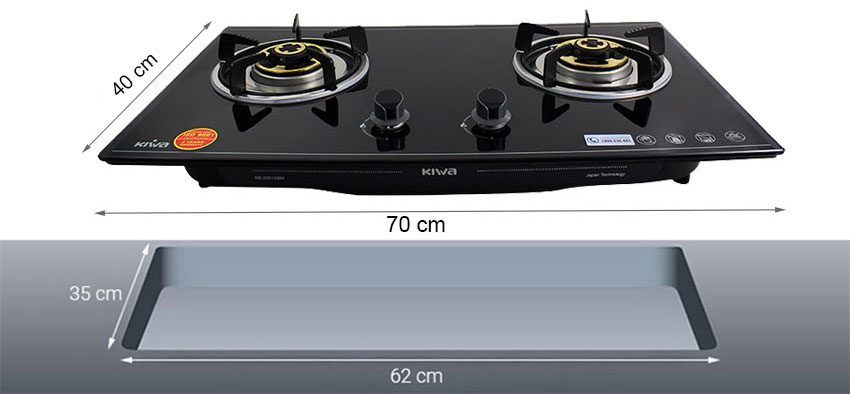 Bếp gas âm Kiwa KB-2551GBM - Hàng chính hãng