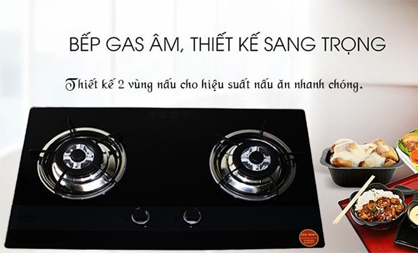 Bếp gas âm Kiwa KW-2817GT - Hàng chính hãng