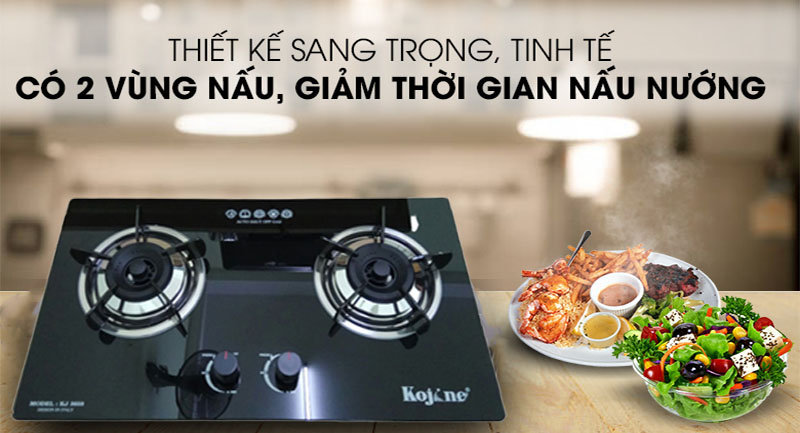 Thiết kế của Bếp gas âm Kojine KJ-3658