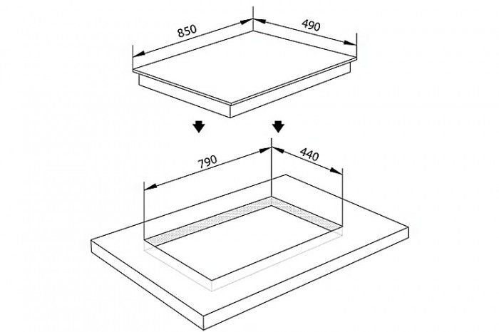 Bếp gas âm Malloca AS-9403G - Hàng chính hãng