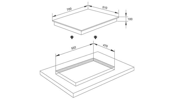Bếp gas âm Malloca GHG724-MCB