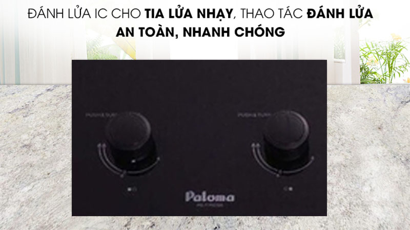 Bếp gas âm Paloma PD-T75CSB - Hàng chính hãng