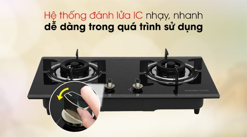 Bếp gas âm Sakura SG-2530GB - Hàng chính hãng