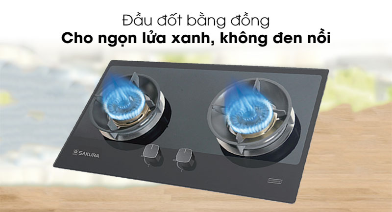 Bếp gas âm Sakura SG-2668GB - Hàng chính hãng