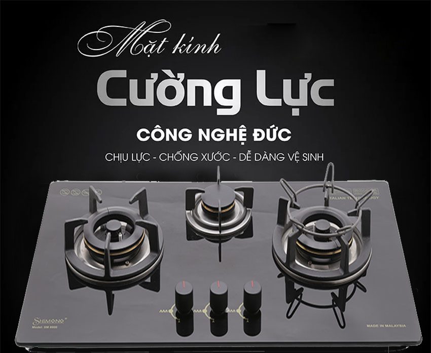 Bếp gas âm Shimono SM8000 - Hàng chính hãng