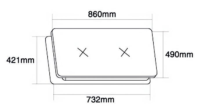 Bếp gas âm Torino GBS-2NG - Hàng chính hãng