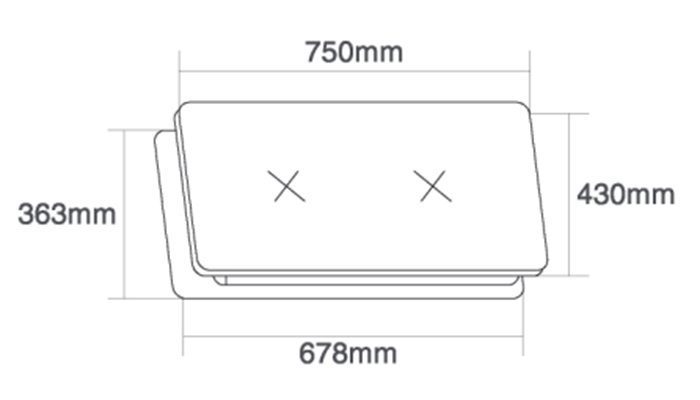 Bếp gas âm Torino THG-2B(SV) - Hàng chính hãng