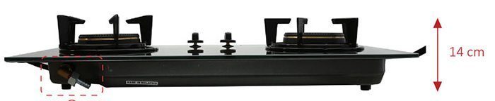 Bếp gas âm 2 lò Torino THG-2PL
