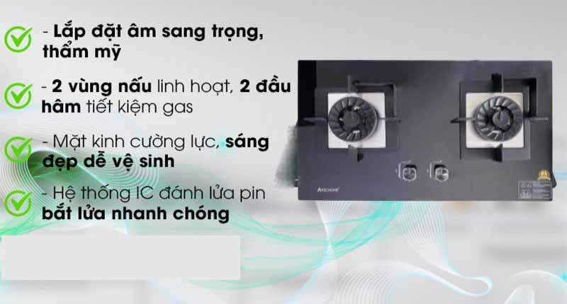 Bếp gas âm Apechome APH-GS02 - Hàng chính hãng