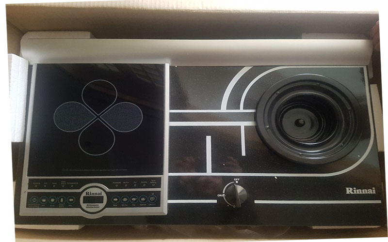 Bếp gas âm kết hợp từ Rinnai RVB-Combi(F) - Hàng chính hãng